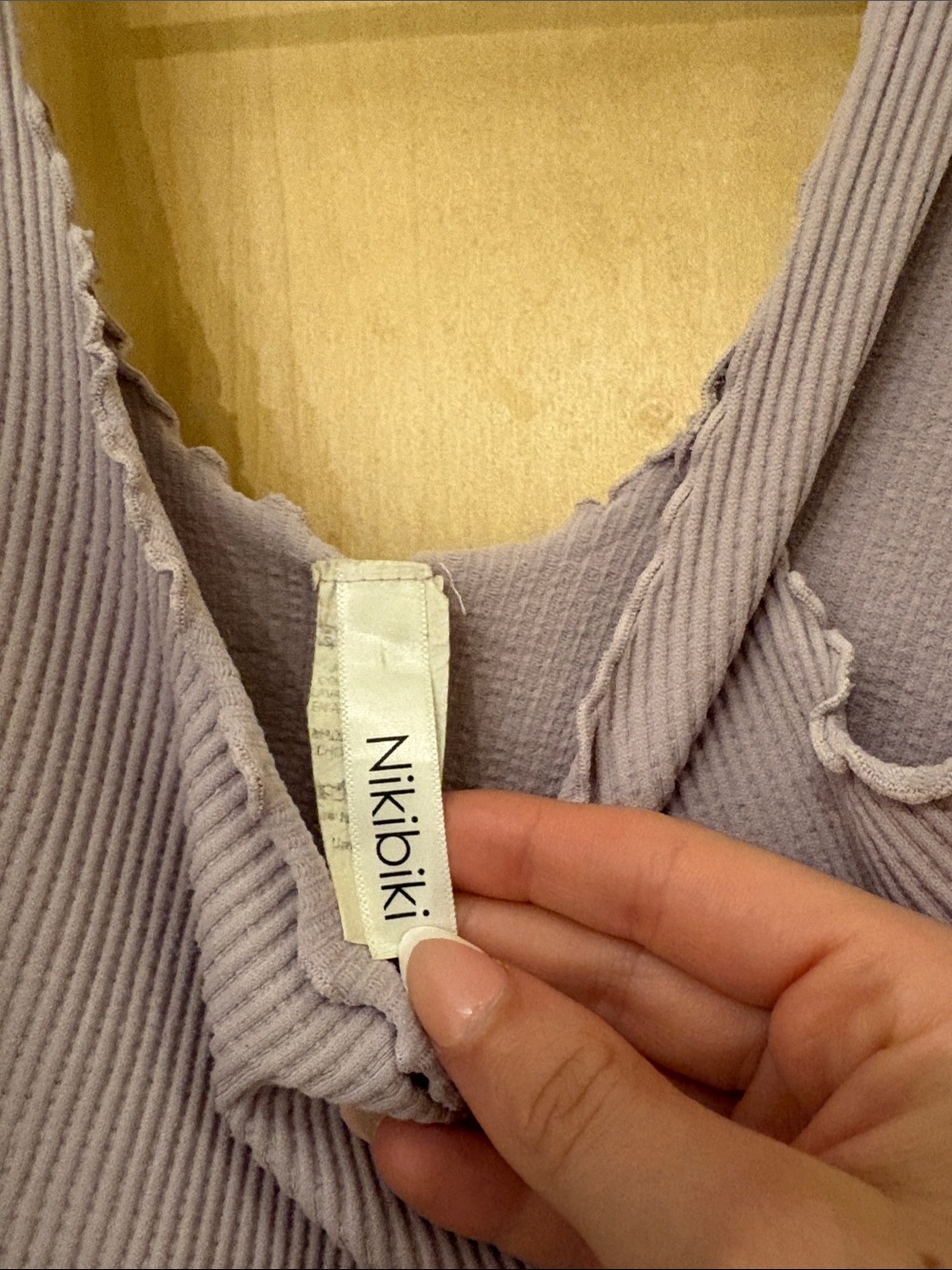 Nikibiki Ribbed Tank Top - Picture 3 of 3
